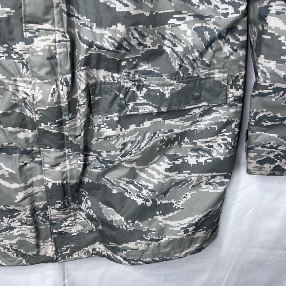 Camo Rain Parka Sz M ABU AF NonSticky Waterproof Hunting Fishing ORC Industries - Picture 3 of 9